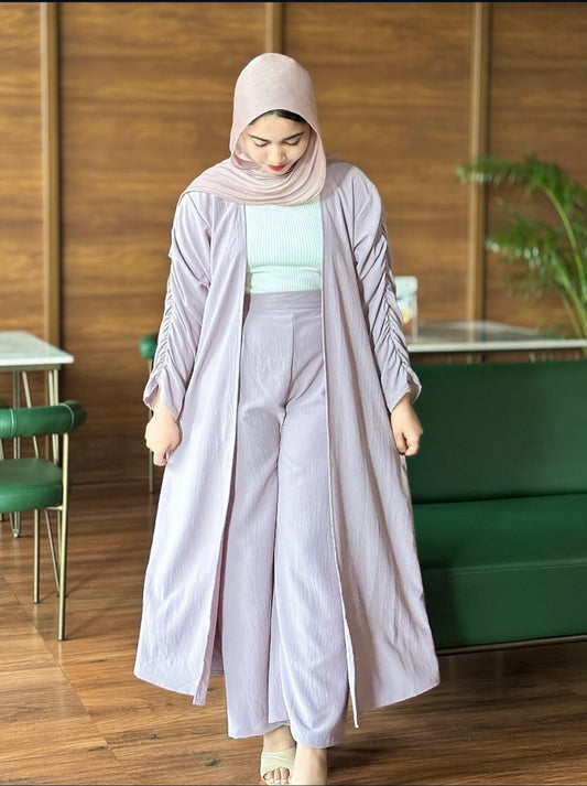 Elight pink Abaya set