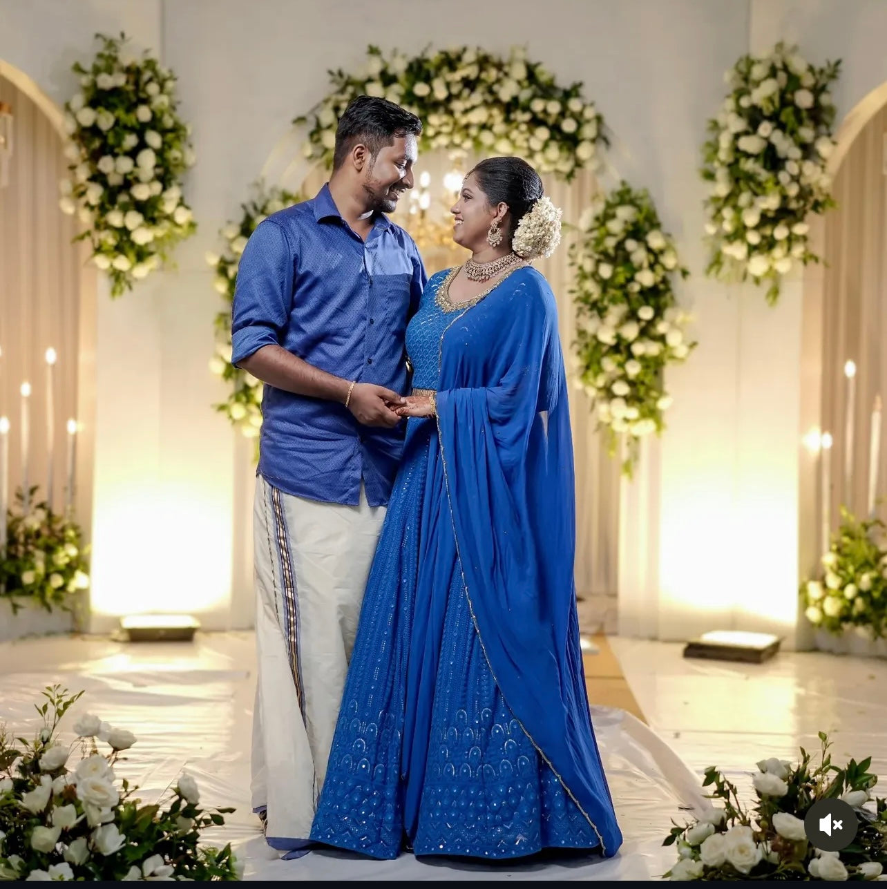 Grace in every Chikankari thread Dark Blue Wedding Lehanga
Chamak Designing Studio